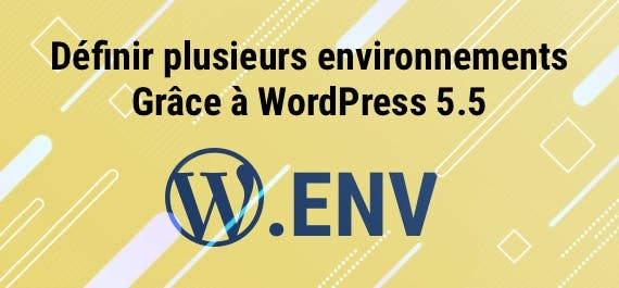 Types d’environnements sous WordPress 5.5